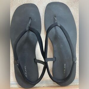 Everlane Womens Lycra Swim Slingback Sandals Black Flat Size 10 Summer